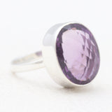 Amethyst Silver Rings