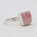 Rhodochrosite Silver Rings