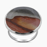 Polychrome Jasper Silver Rings
