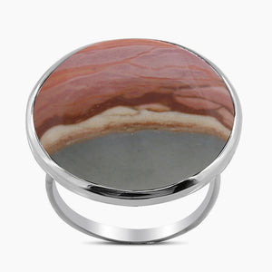 Polychrome Jasper Silver Rings