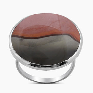 Polychrome Jasper Silver Rings