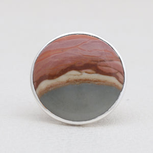 Polychrome Jasper Silver Rings