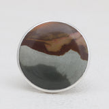 Polychrome Jasper Silver Rings