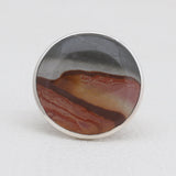 Polychrome Jasper Silver Rings