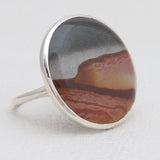 Polychrome Jasper Silver Rings