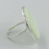 Chrysoprase Jewelry - Lemon Chrysoprase Gemstone Ring