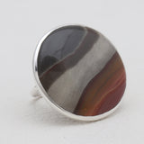 Polychrome Jasper Silver Rings