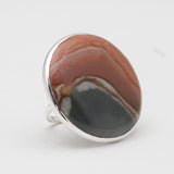 Polychrome Jasper Silver Rings