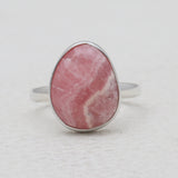 925 Sterling Silver Rhodochrosite Rings