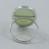 Lemon Chrysoprase 925 Sterling Silver Ring