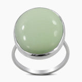 925 Silver Lemon Chrysoprase Rings
