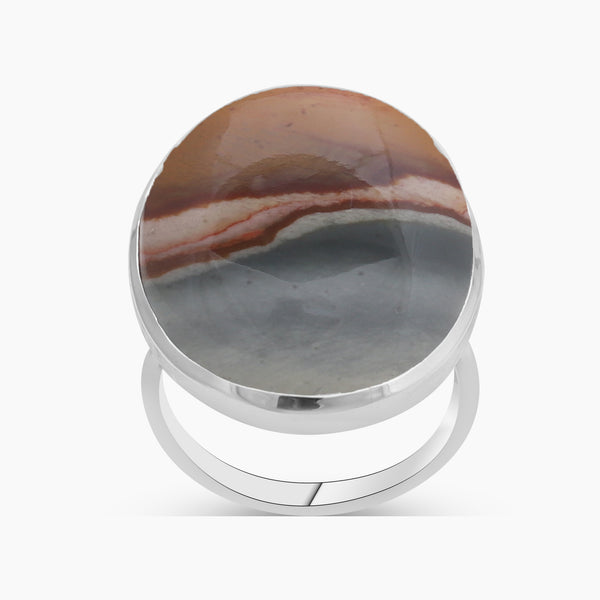 Polychrome Jasper Silver Rings