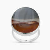 Polychrome Jasper Silver Rings