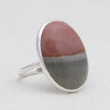 Polychrome Jasper Silver Rings