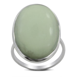 Lemon Chrysoprase Silver Ring