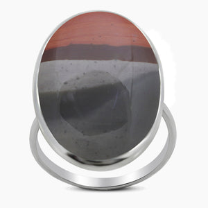 Polychrome Jasper Silver Rings