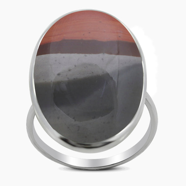 Polychrome Jasper Silver Rings
