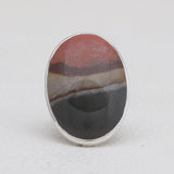 Polychrome Jasper Silver Rings