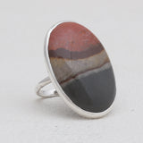 Polychrome Jasper Silver Rings