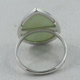 Natural Lemon Chrysoprase Ring