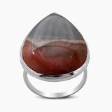 925 Silver Polychrome Jasper Rings