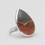 925 Silver Polychrome Jasper Rings