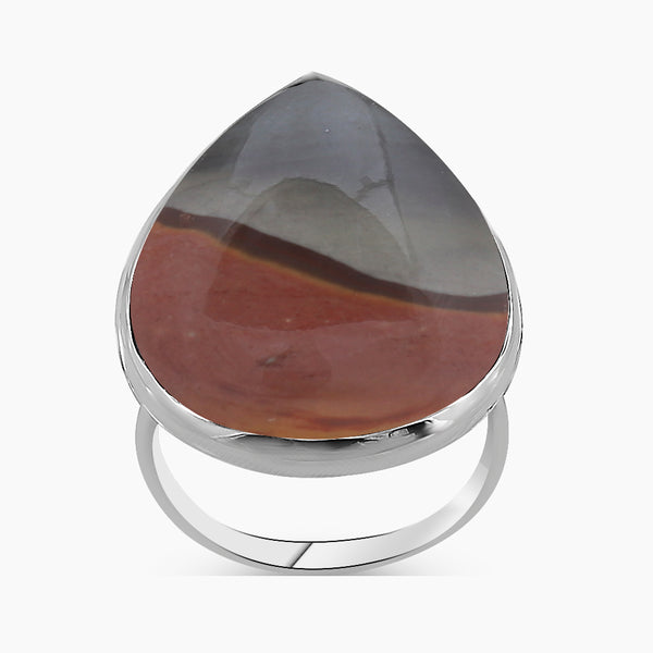 925 Silver Polychrome Jasper Rings