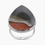 925 Silver Polychrome Jasper Rings
