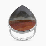 925 Silver Polychrome Jasper Rings