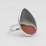 925 Silver Polychrome Jasper Rings