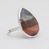925 Silver Polychrome Jasper Rings