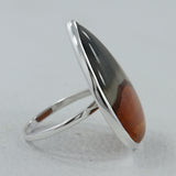 Polychrome Jasper Gemstone Sterling Silver Ring