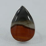 Polychrome Jasper Gemstone Sterling Silver Ring