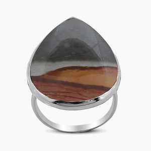 Polychrome Jasper Silver Rings