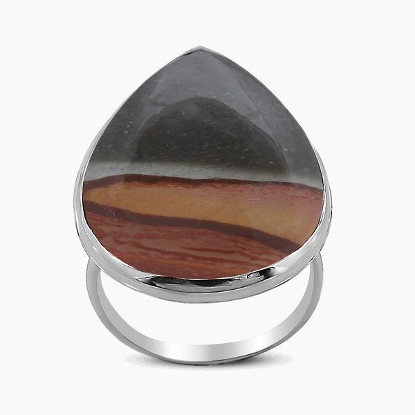 Polychrome Jasper Silver Rings