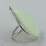 Natural Lemon Chrysoprase Ring