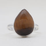 Tiger Eye Silver Rings