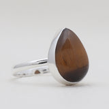 Tiger Eye Silver Rings
