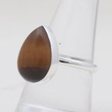 Tiger Eye Silver Rings