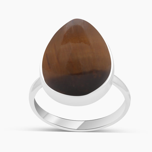 Tiger Eye Silver Rings