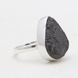 Natural Shungite Silver Rings