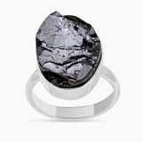 Natural Shungite Silver Rings