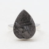 Natural Shungite Silver Rings