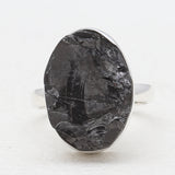 Natural Shungite Silver Rings