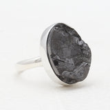 Natural Shungite Silver Rings