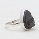 Natural Shungite Silver Rings