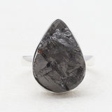 Natural Shungite Silver Rings