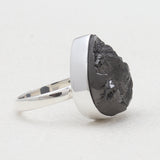 Natural Shungite Silver Rings