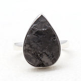 Natural Shungite Silver Rings