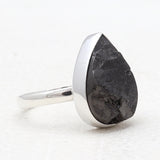 Natural Shungite Silver Rings